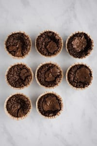 Swedish kladdkaka chocolate muffins