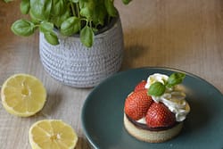 jordbærtærte med citron