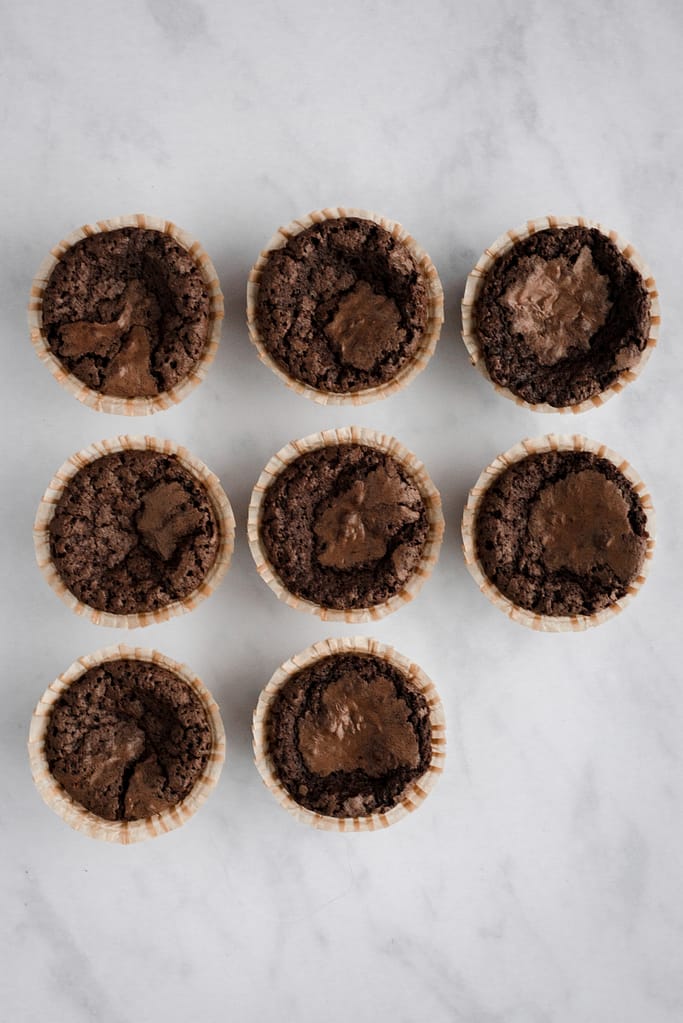 Swedish kladdkaka chocolate muffins