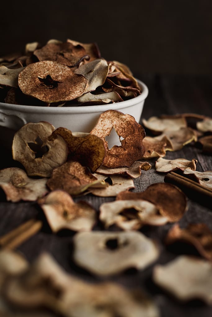 Æble chips med kanel